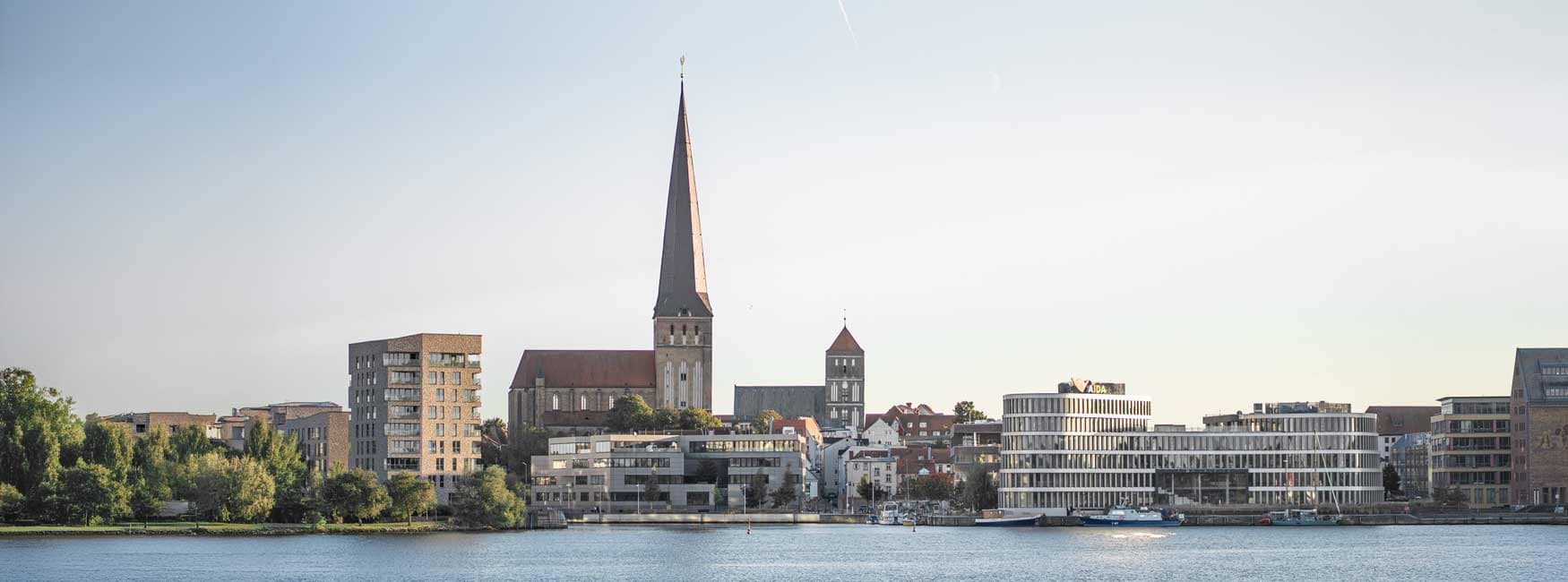 Ansicht der Rostocker Altstadt als Standort der Firma Reinwerk